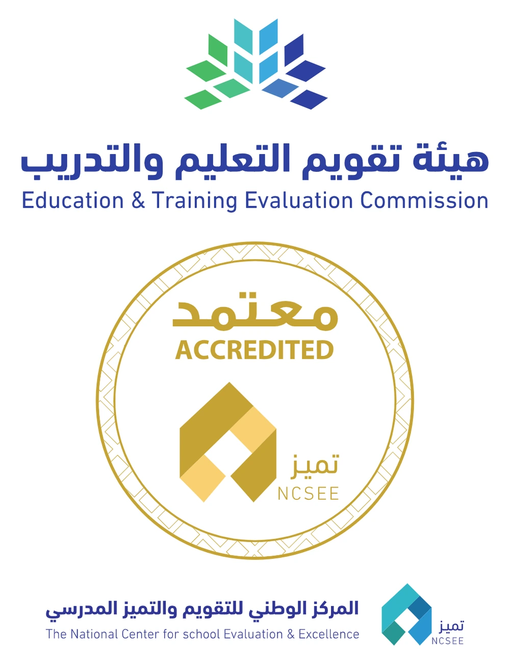 الاعتماد المدرسي لمدارس الشمس الأهلية
